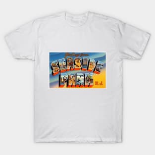 Greetings from Seaside Park New Jersey - Vintage Large Letter Postcard T-Shirt